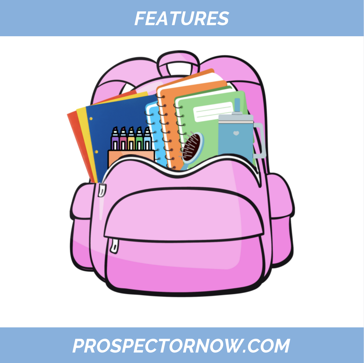 Backpacks bear meaningful belongings